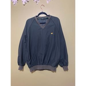 Masters Collection Pullover Golf Jacket Windbreaker Medium Blue